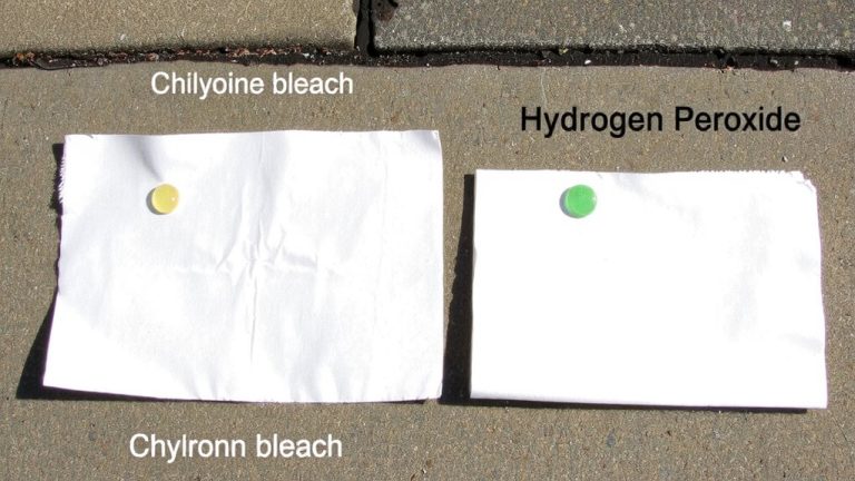 bleach vs peroxide safety