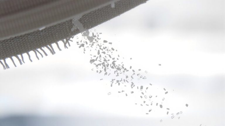fabric density and microplastic release