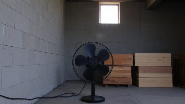 fans in storage rooms