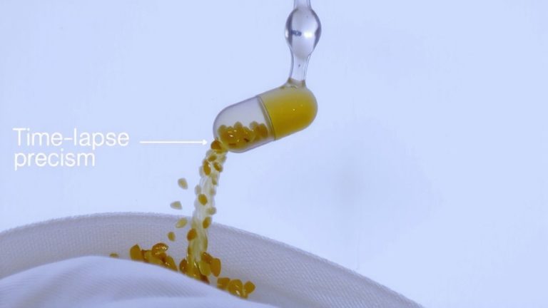 gradual enzyme action throughout
