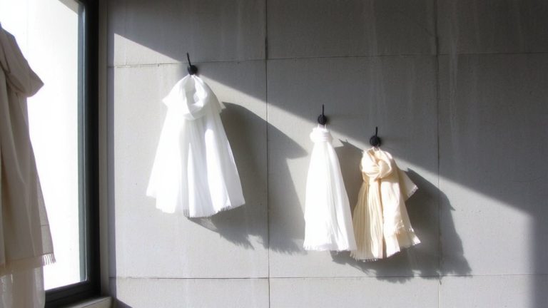 hang scarves individually to prevent tangling