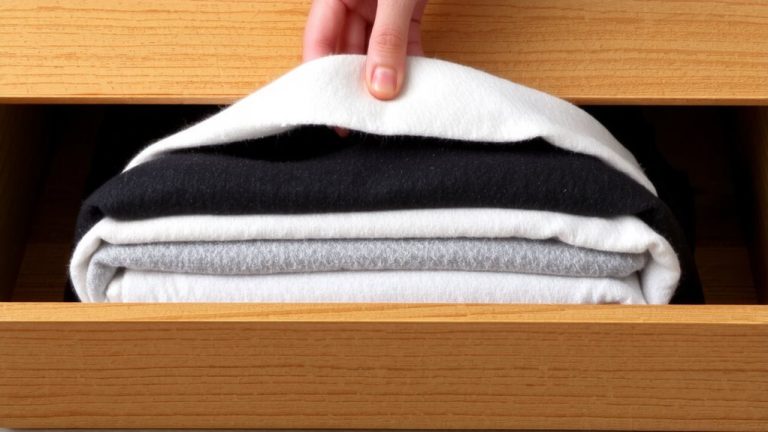 layer scarves flat horizontally