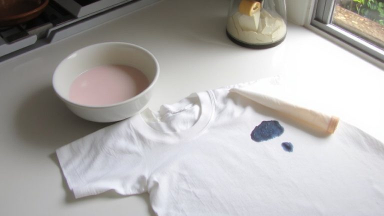 remove ink stains immediately