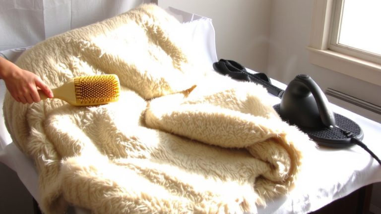reviving matted alpaca blankets
