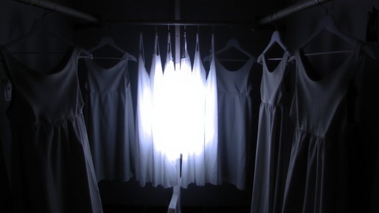 shadow gaps between dresses