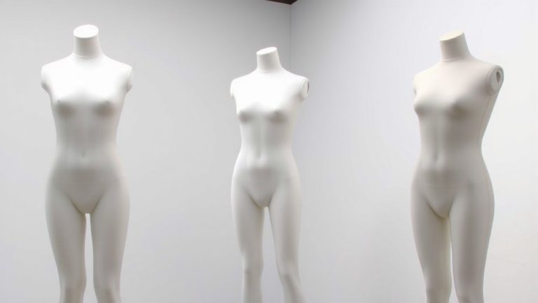 store high stretch bodysuits on form mannequins
