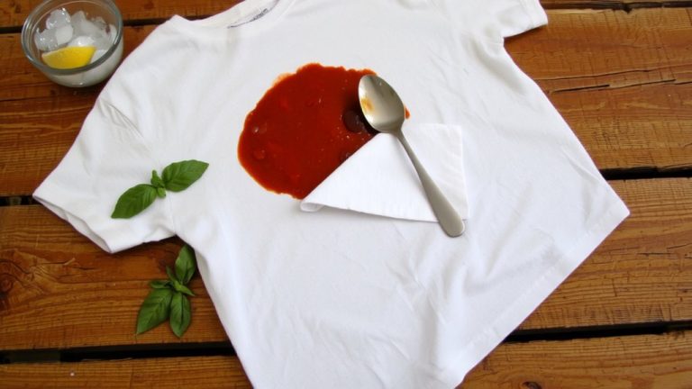 treat stain immediately